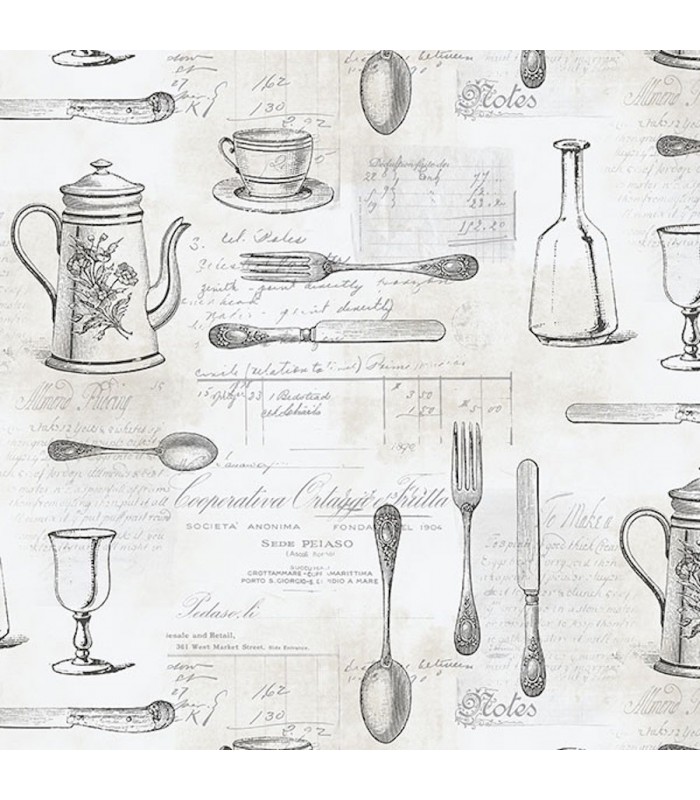 KE29939 Creative Kitchens Wallpaper by Norwall Kitchen Utensils