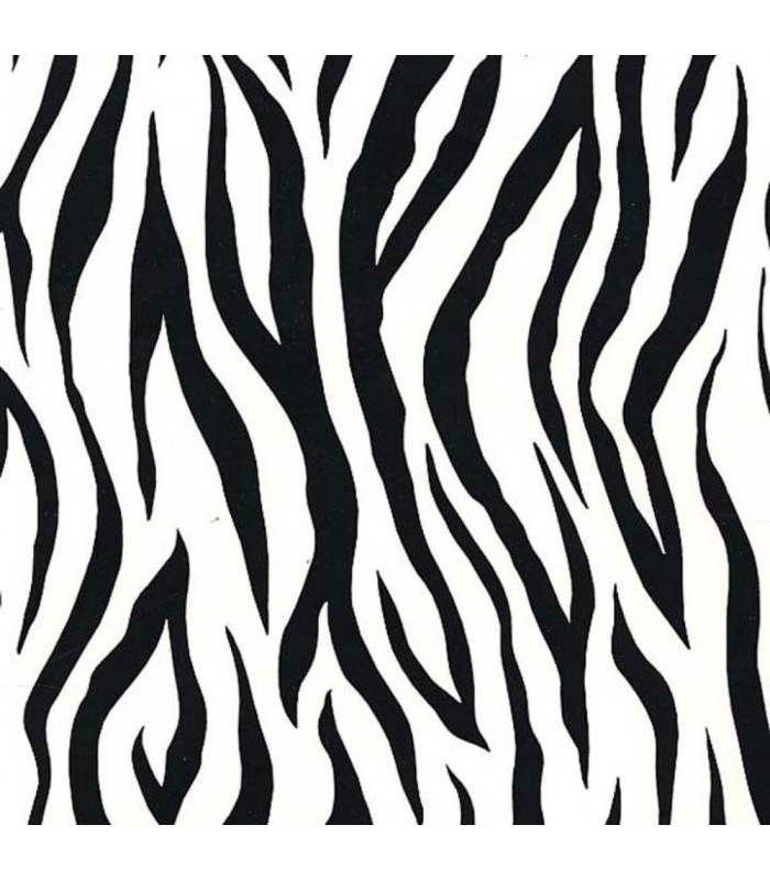 RU8166 - Zebra Skin Black and White - Wallpaper the Home